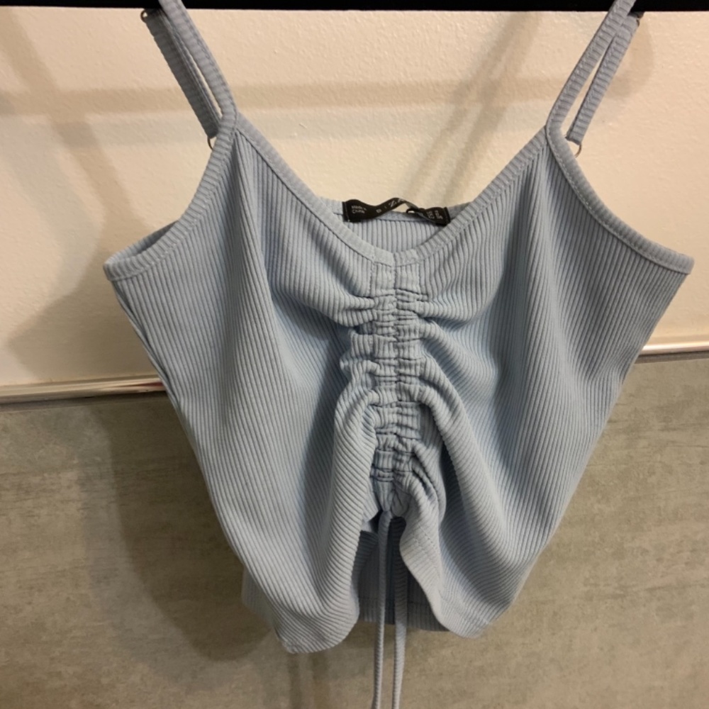 Drawstring cropped top - Picture 2 of 4